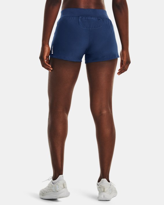 Women's UA Qualifier Speedpocket Shorts, Blue, pdpMainDesktop image number 1